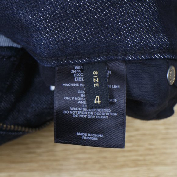 Express Jeans Stella Bootleg 4 (30 X 34) Women's Denim Jeans Dark Wash - Picture 11 of 12